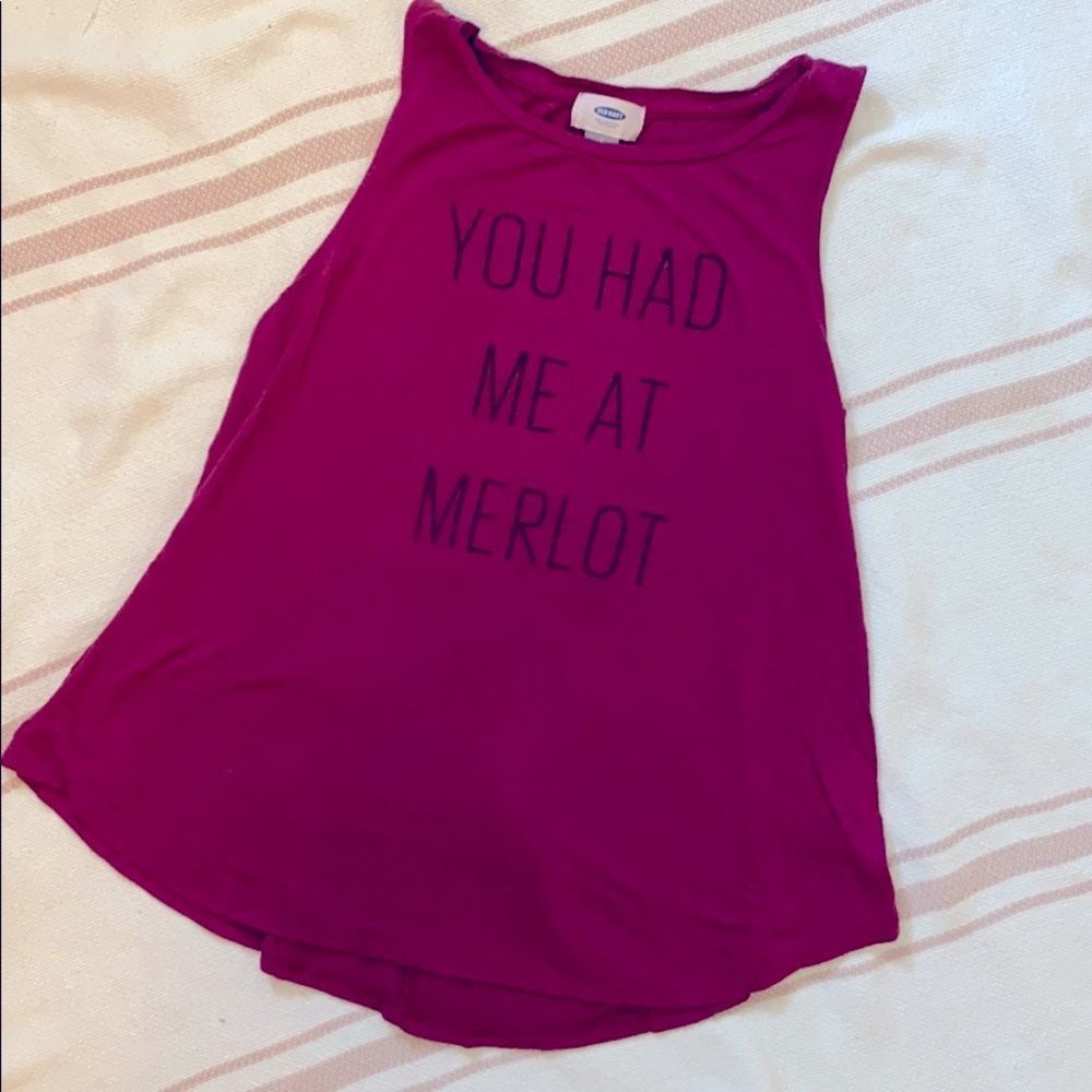 Old Navy - Wine lovers tank top